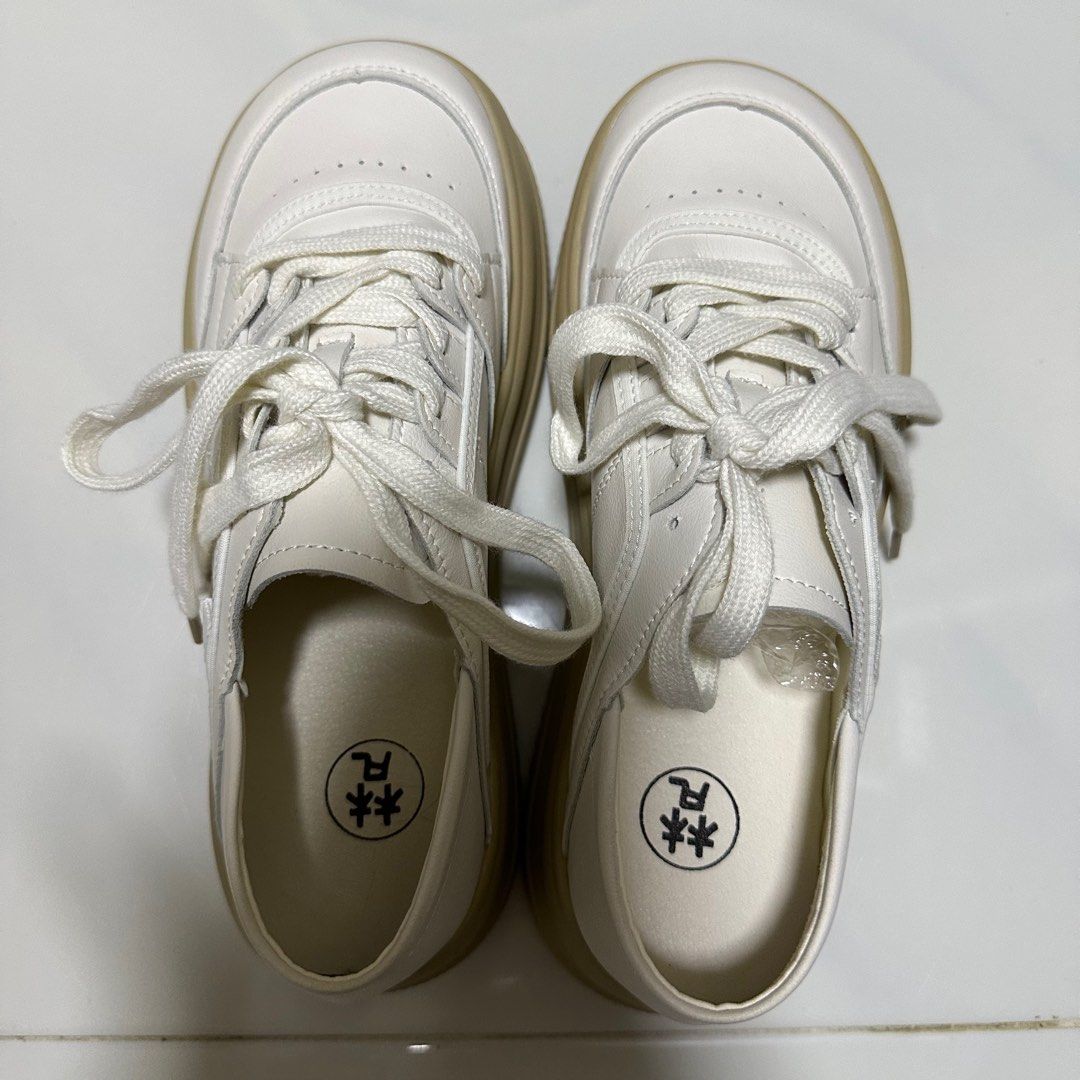 White leather sneakers clearance under 1