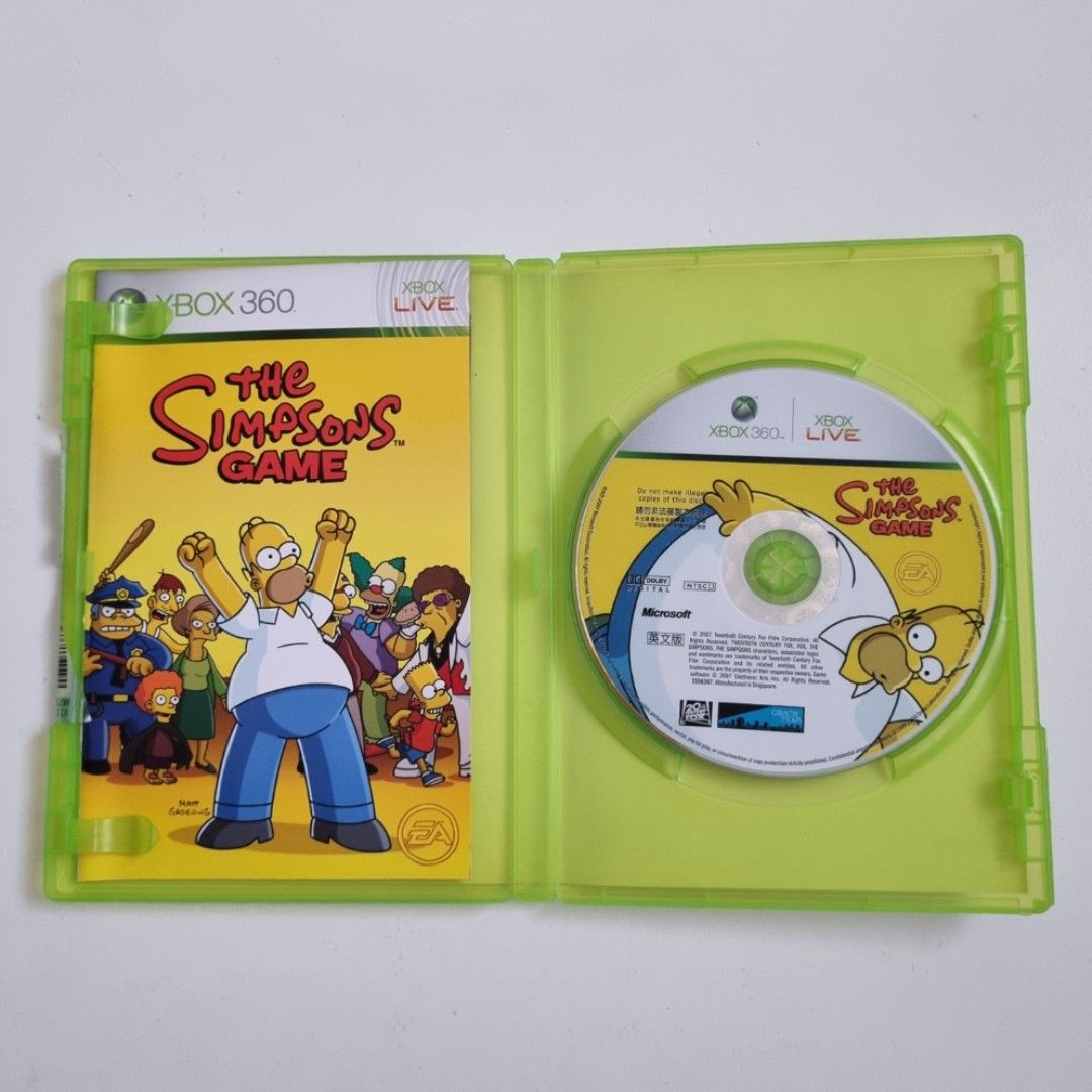 Xbox 360 The Simpsons Game NTSC J Microsoft Tested Pre Owned Video