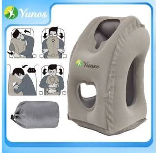 Yunos Neck Pillow for Travelling Inflatable Travel Pillow for Sleeping Comfortably Support Head & Neck & Lumbar Used for Airplane Car Bus and Office