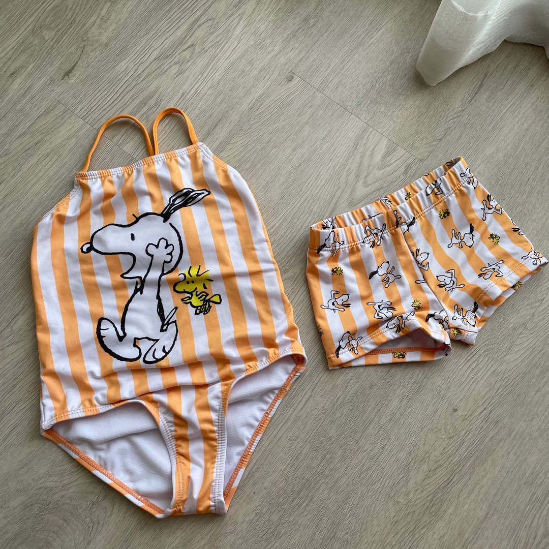Zara baby toddler snoopy swimsuits swimming trunk Babies Kids