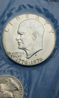 3 COIN SET 1776-1976 S commemorative 3 silver BRILLIANT UNCIRCULATED original mint plastic sealed coins set.. BU