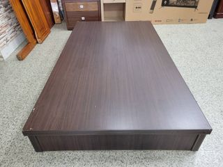 香榭二手家具*胡桃色單人加大3.5x6.2尺 加厚六分板床底-床組-床箱-床板-單人床-床架-套房床組-床框-床台-床檯