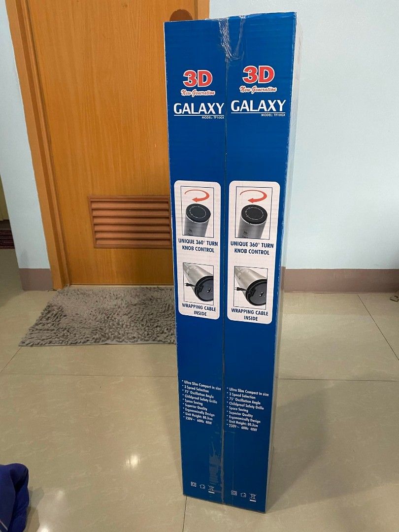 3D Galaxy Tower Fan (TF 10GX), Furniture & Home Living, Lighting & Fans, Fans on Carousell