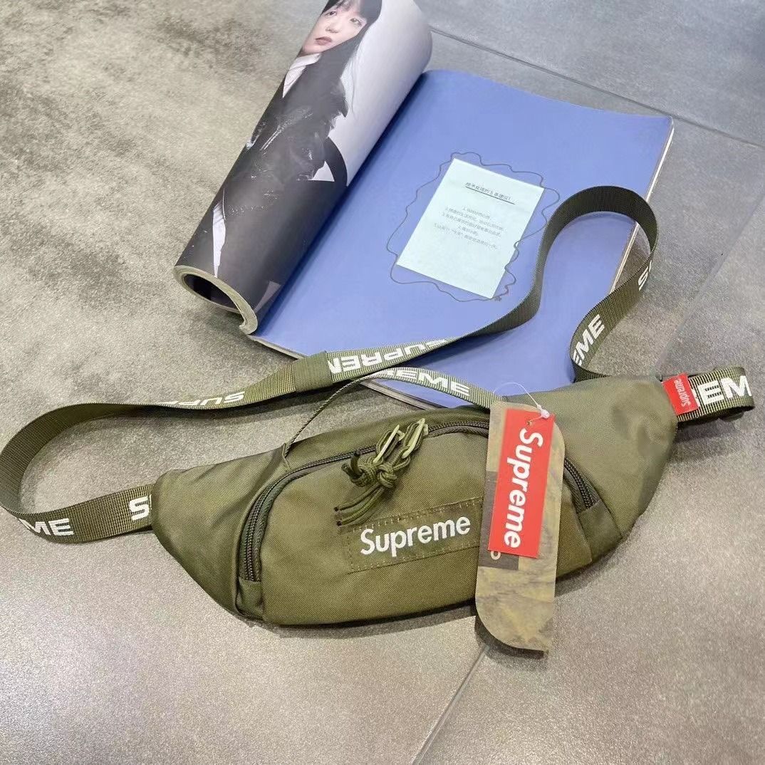 🌾活動特價清倉420/2個Supreme FW22 Small Waist Bag 字母印花斜跨單肩