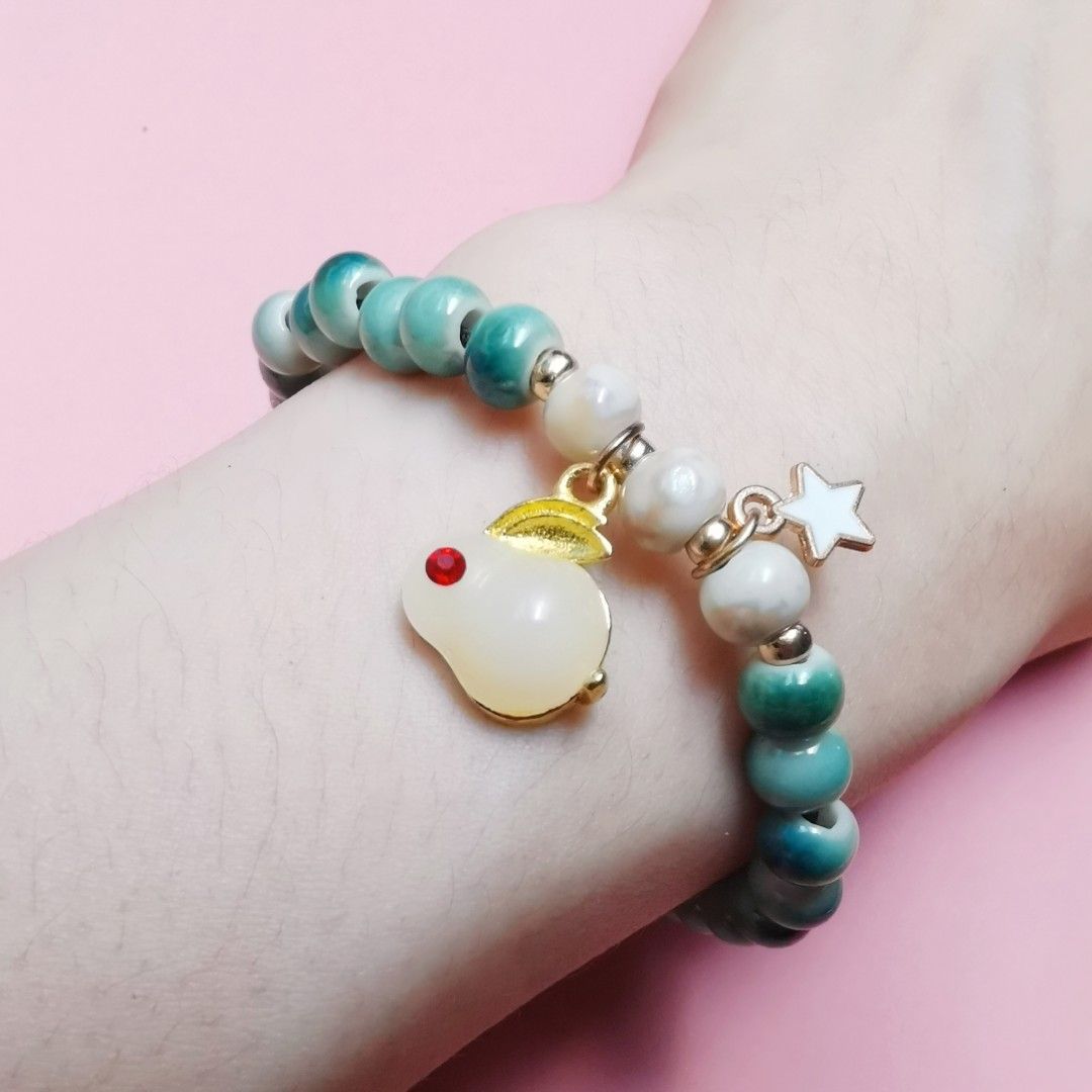 66.9 Buy one get one free Zibo barbecue cultural tourism souvenirs hand made creative ceramic beads consecration and auspicious blessing ceremony