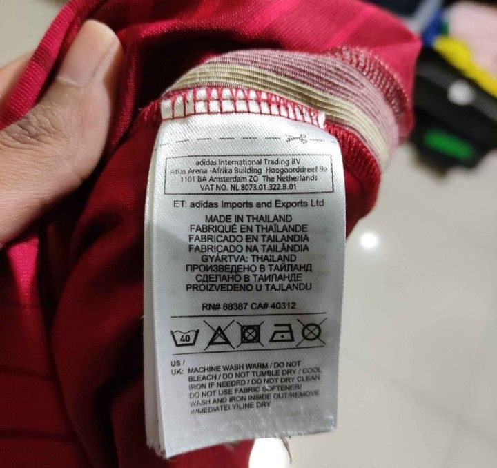 Adidas imports and sale exports