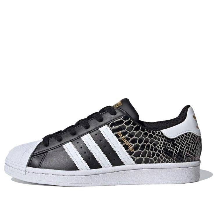 Adidas superstar black white snake new arrivals