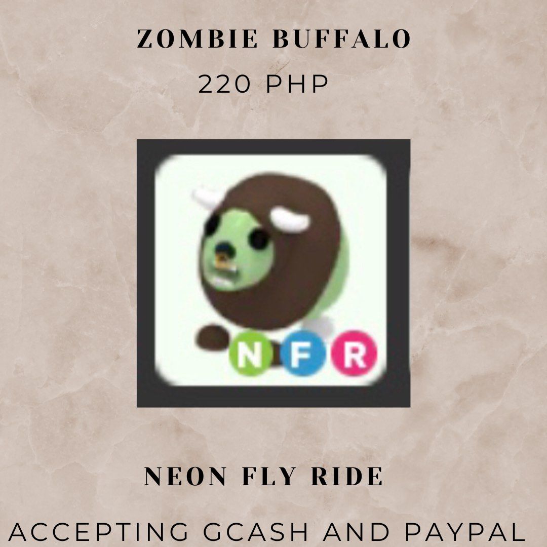 Adopt Me Pets Zombie Buffalo, Video Gaming, Gaming Accessories, InGame Products on Carousell