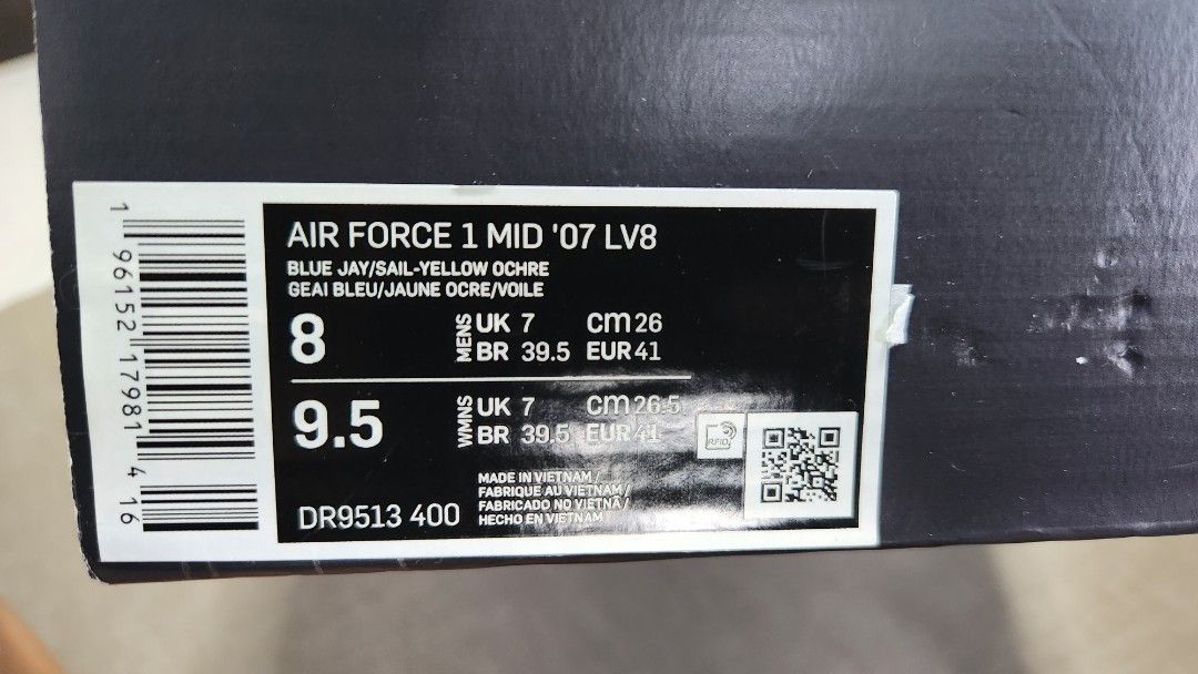 AIR FORCE 1 MID Men s Fashion Footwear Sneakers on Carousell