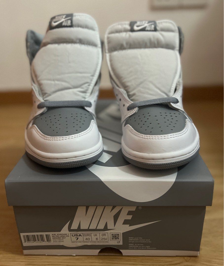 Nike air jordan 1 retro high og grey best sale