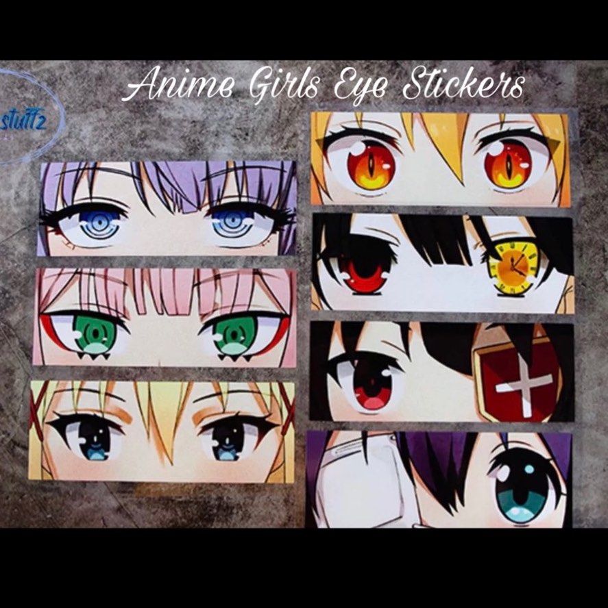 Anime Eyes Vinyl Decal Manga Panel Box Slap Sticker JDM - Etsy