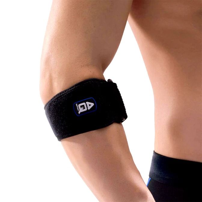 AQ SUPPORT ELBOW ENHANCED SUPPORT - OLYMPIC VILLAGE UNITED (Category: Braces, Support & Protection) located in Quezon City. Submitted by olympicvillageecommerce (Listing ID 1242587186, Image 1). Description: PRODUCT DESCRIPTION: Color: BLACK Item Code: AQS-5081SP High density breathable material Antibacterial material Adjustable Velcro strap with ring design for adequate compression Supporting pad design help pain relief Tennis elbow Golfer elbow