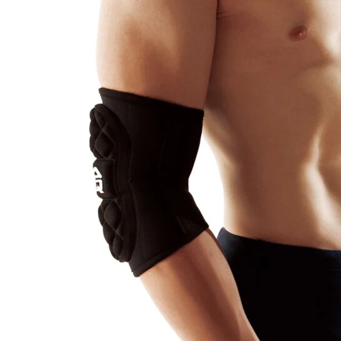 AQ SUPPORT ELBOW SUPPORT - OLYMPIC VILLAGE UNITED (Category: Braces, Support & Protection) located in Quezon City. Submitted by olympicvillageecommerce (Listing ID 1242588112, Image 1). Description: PRODUCT DESCRIPTION: Color: BLACK Item Code: AQS-3581 Waffled shock-absorbing EVA-pad protects against blows or falls Aerated neoprene behind the elbow reduces excessive heat Ideal for all contact sports.