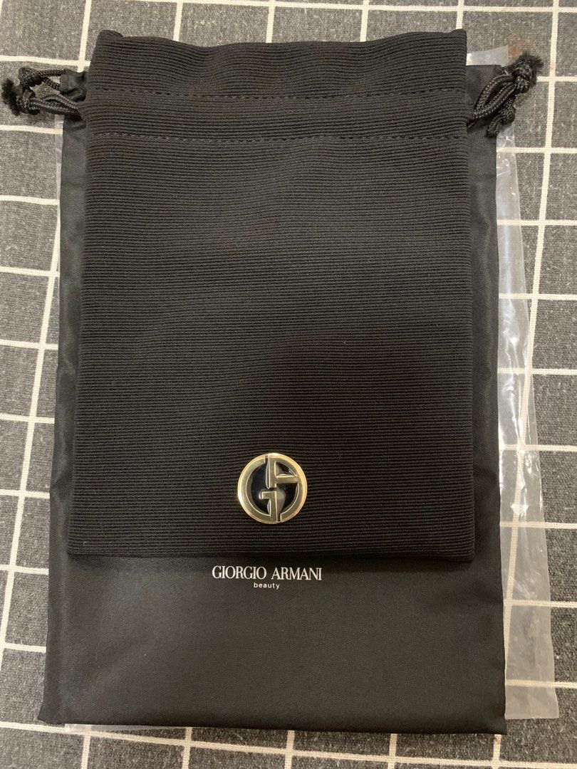 Armani black pouch sales