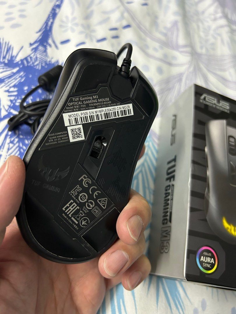 ASUS Gaming Mouse TUF M3 RGB, Computers & Tech, Parts & Accessories