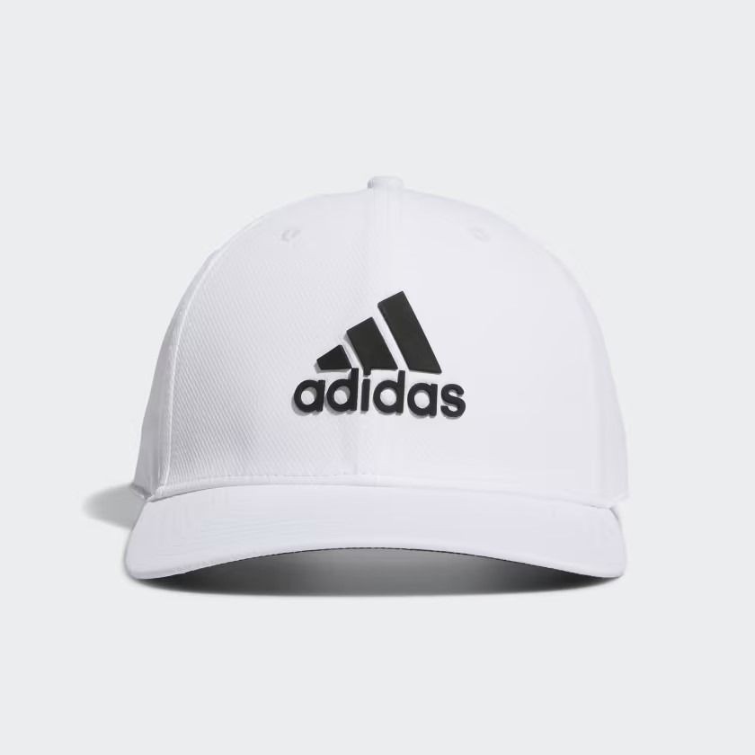Authentic embossed Adidas GOLF TOUR SNAPBACK HAT Men AEROREADY Original White Cap OSFM Baseball Tracking