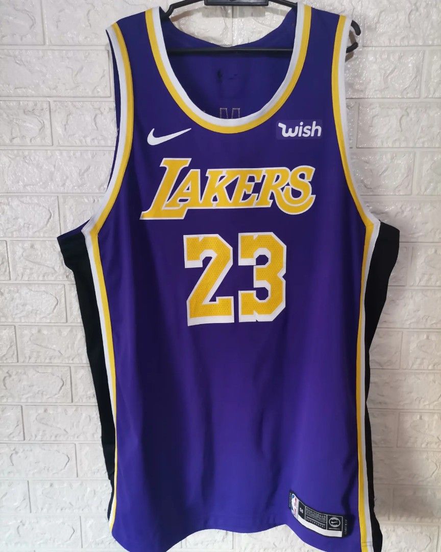 Nike, Shirts, Nike Lebron James Jersey 5 Large Wish Swingman Los Angeles  Lakers Authentic