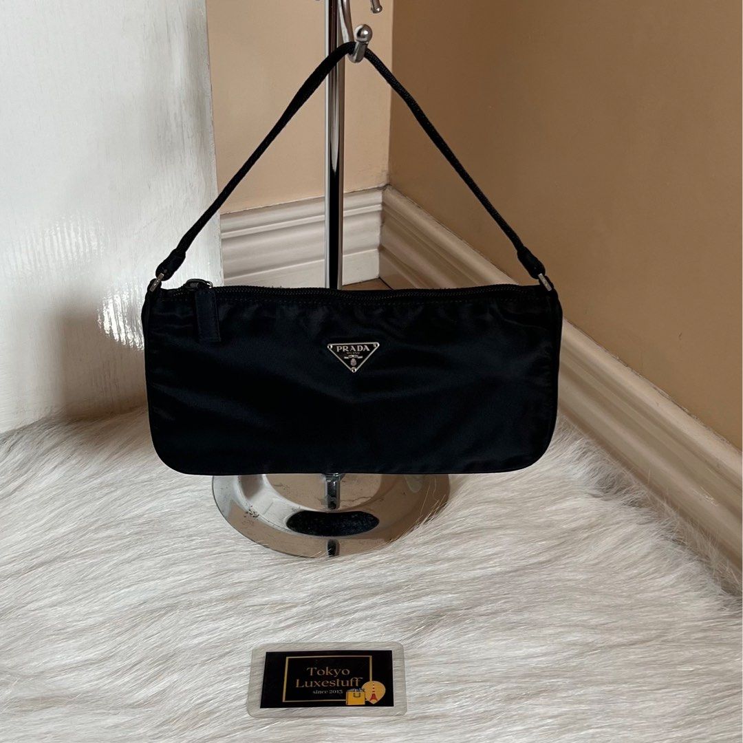 Authentic Preloved Prada Nylon Pochette Shoulder Bag, Luxury, Bags