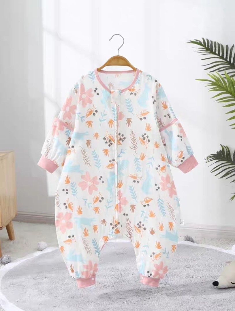 Baby gauze sleeping bag summer thin one piece pajamas baby sleeping bag children anti kick quilt