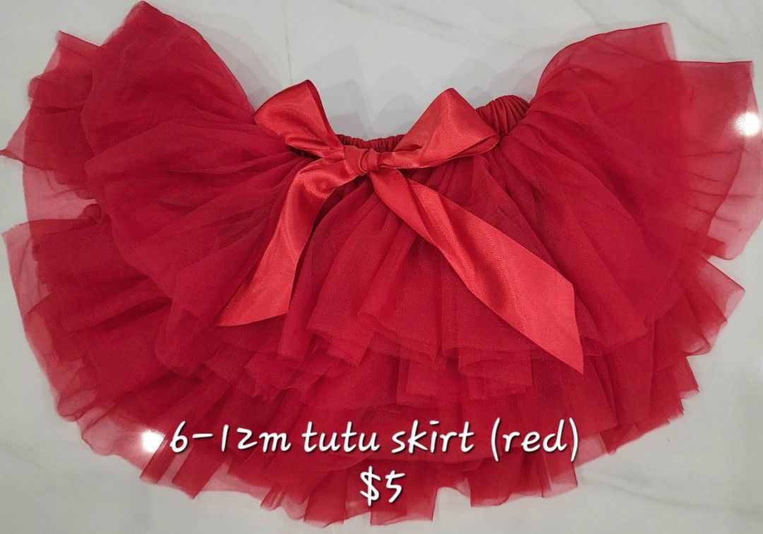 Red tutu skirt cheap baby