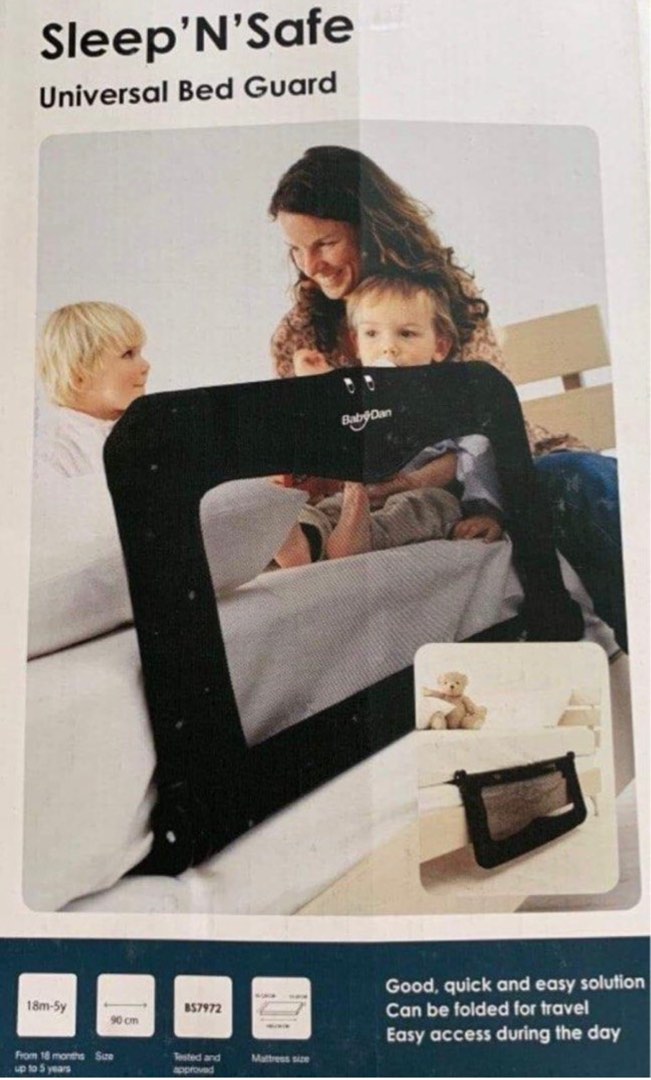 BabyDan foldable bed guard, Babies & Kids, Baby Nursery & Kids