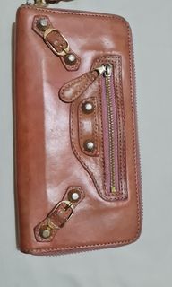 Balenciaga long zip wallet
