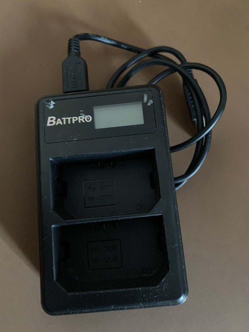 BattPro Sony NP-FZ100雙位電池USB充電器, 攝影器材, 攝影配件, 電池及