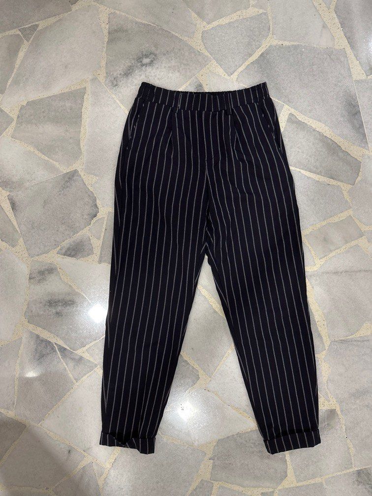 Bershka Stripe Wide Leg Trouser - ShopperBoard