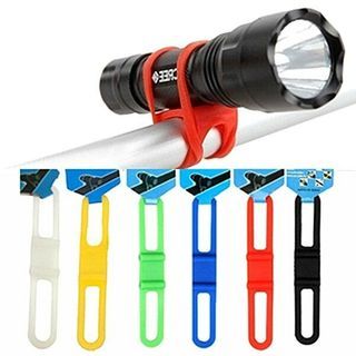 Bicycle Flashlight Silicone Strap Bicycle Silicone Strap Flashlight Strap Bicycle Light Stand Cycling Accessories