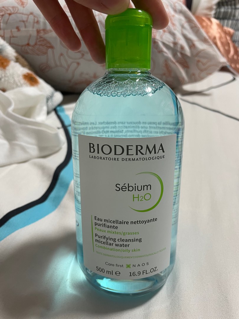 Bioderma Sebium H2O Purifying Cleansing Micellar Water 500ml, Beauty ...