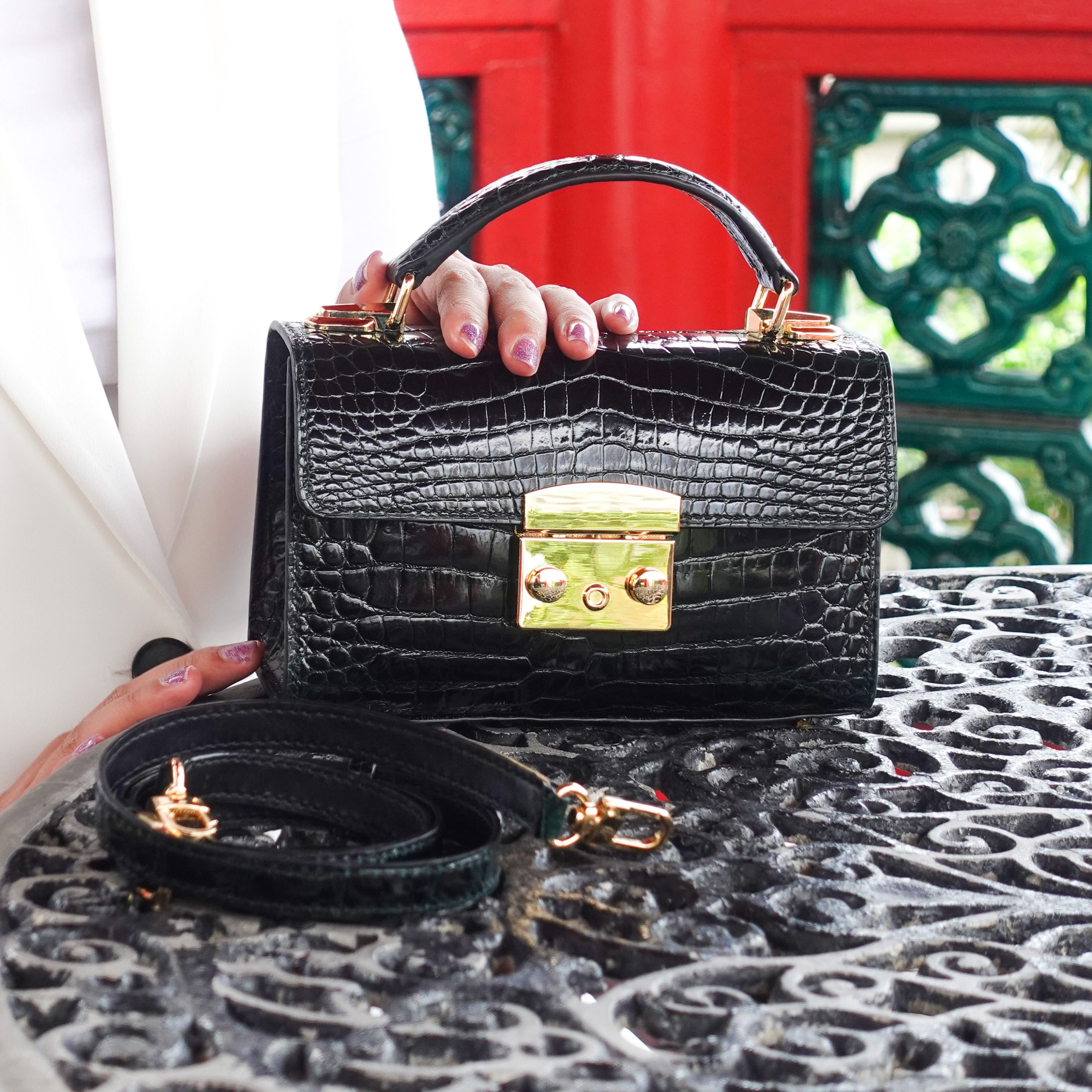 Genuine crocodile bag online