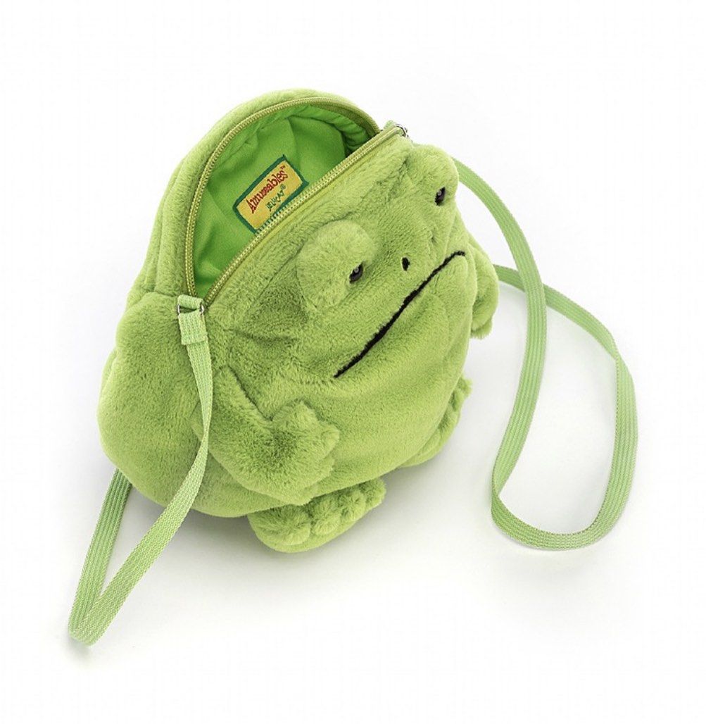 BNWT Jellycat Ricky Rain Frog Bag 17cm, Hobbies & Toys, Toys & Games on  Carousell