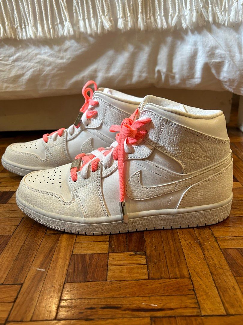 BRAND NEW CUSTOM Jordan 1 High Triple White Men s Fashion