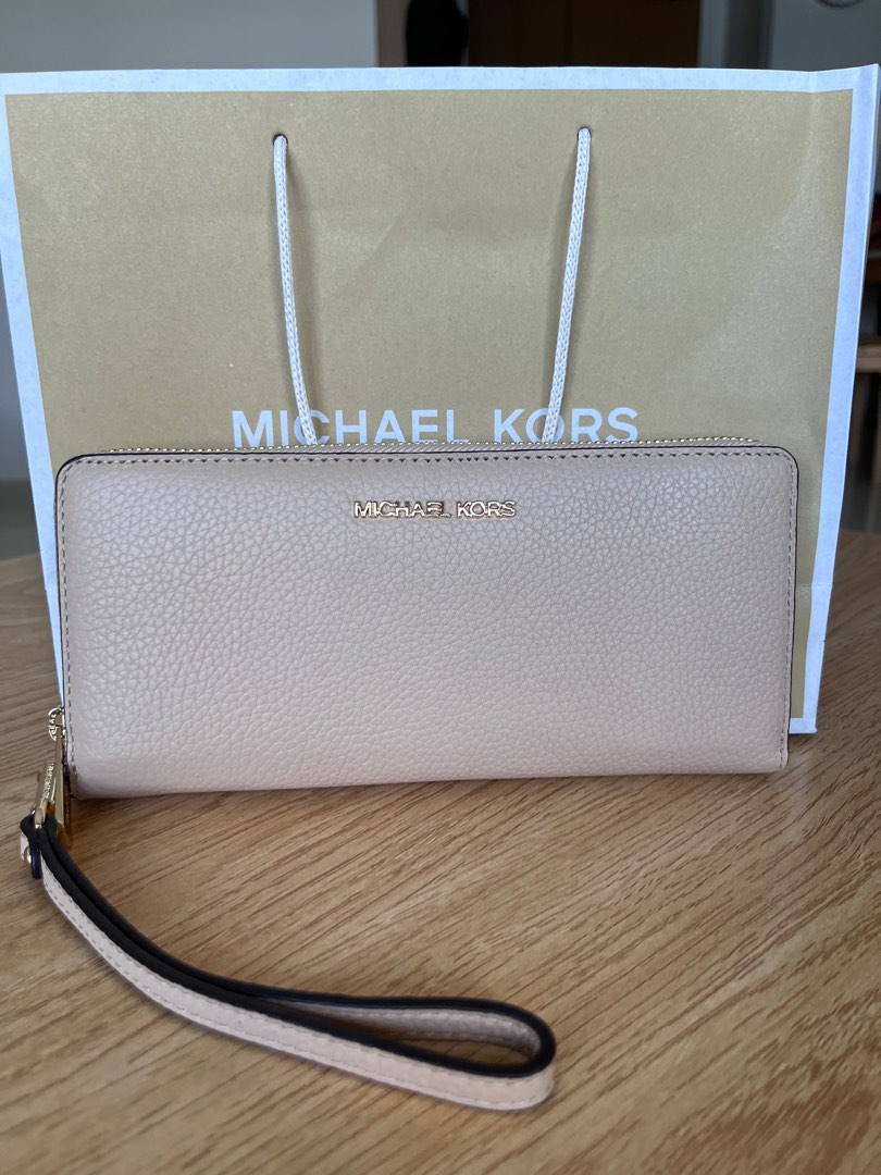 Brand New Michael Kors Large Jetset Continental Leather Wallet