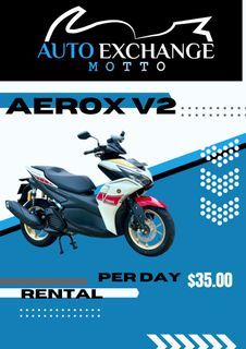 Brand new Yamaha Aerox 155 V2 for rent