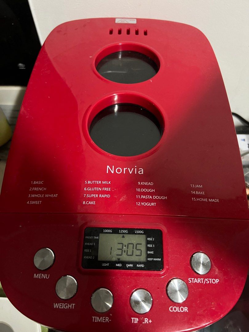 Bread maker yogurt maker norvia, TV & Home Appliances, Kitchen