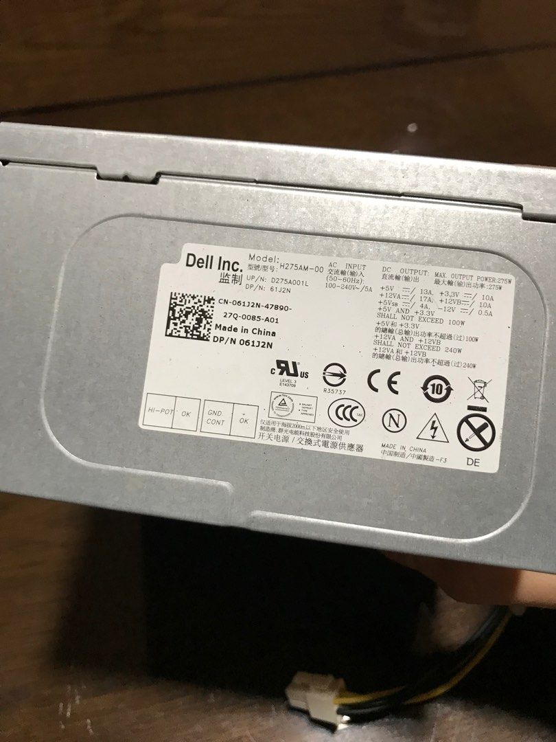 Broken power supply, Computers & Tech, Parts & Accessories, Computer Parts on Carousell