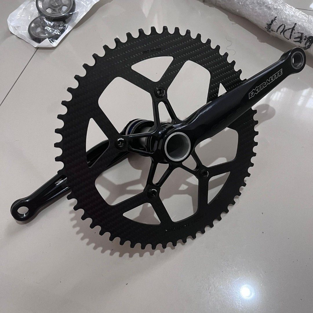 Extralite crankset for brompton clearance