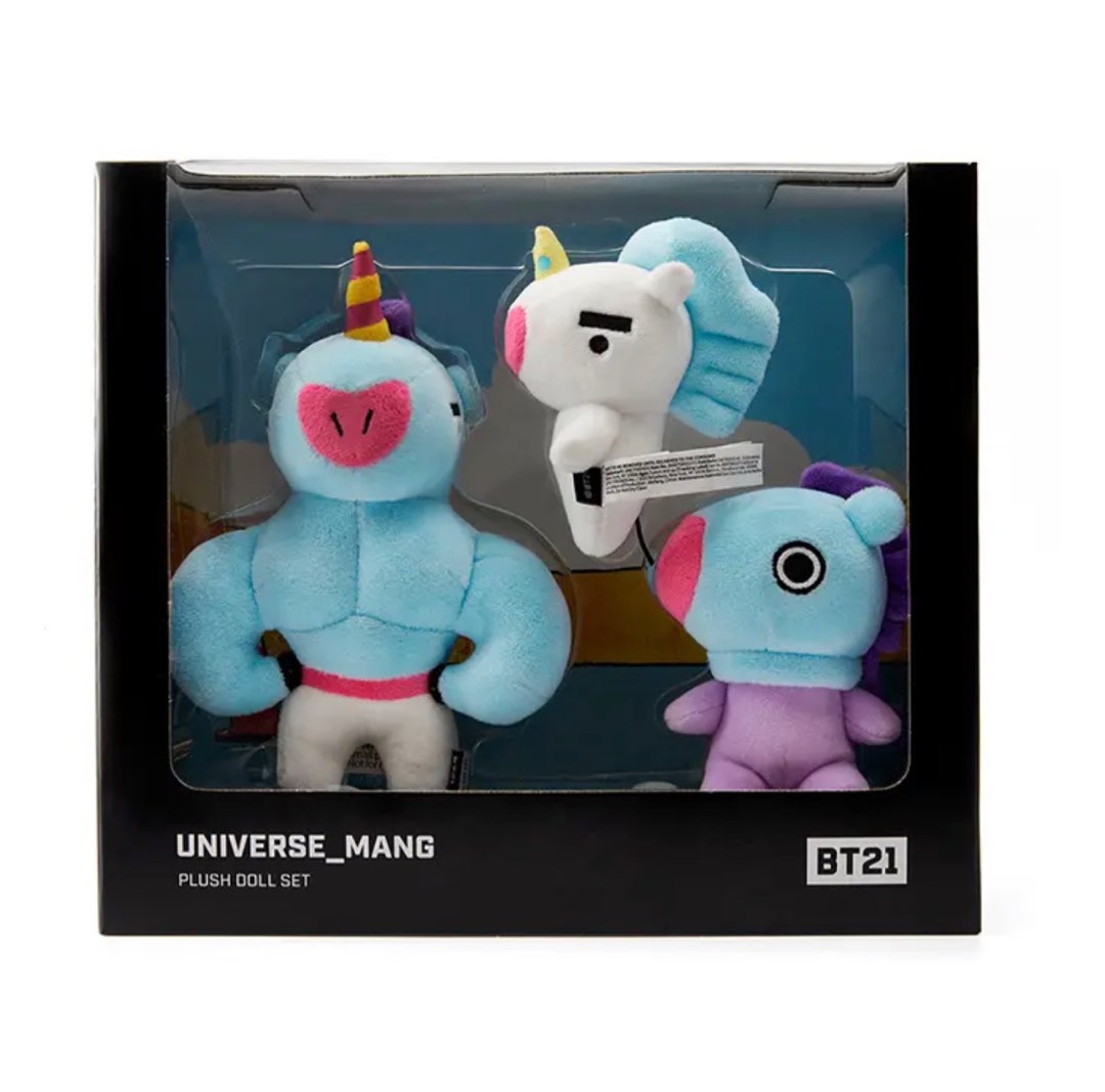 BTS BT21 UNIVERSE MANG PLUSH DOLL SET, Hobbies & Toys, Collectibles ...