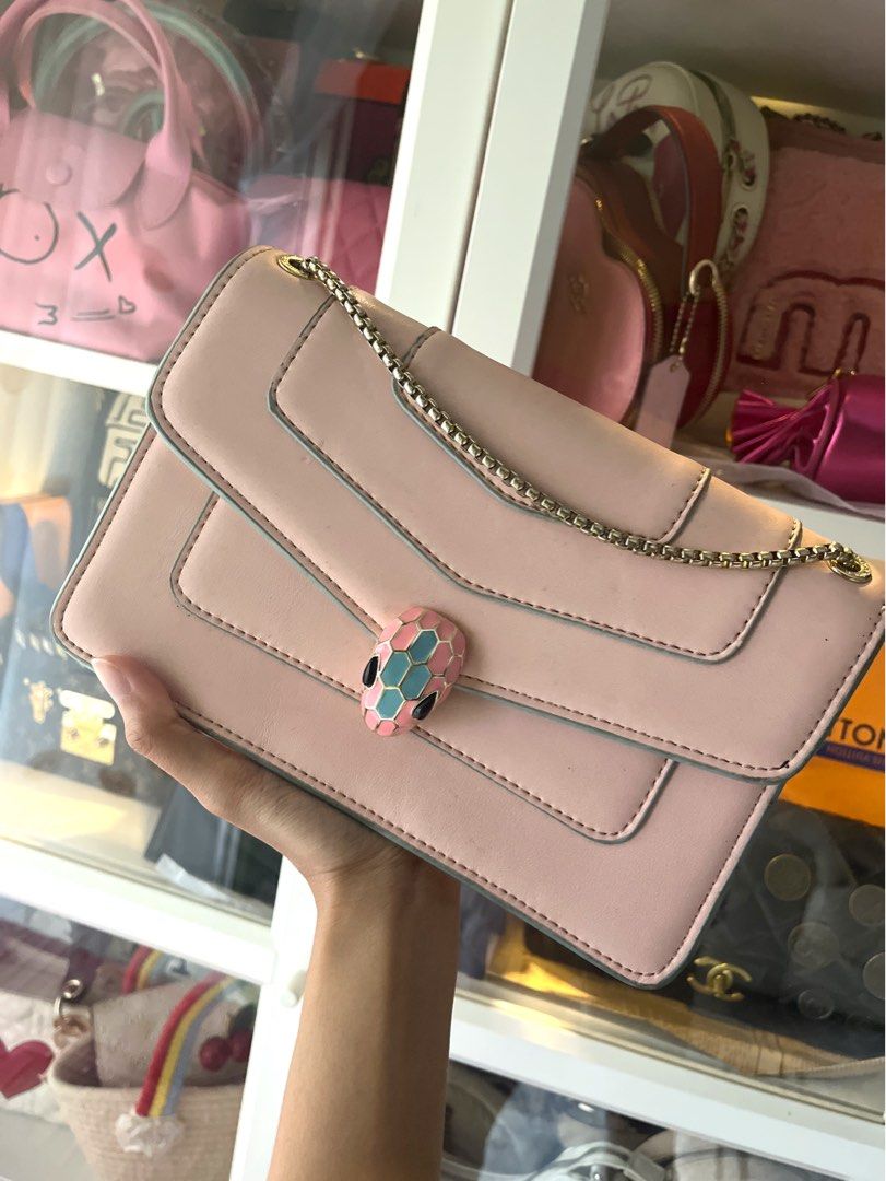 Bulgari pink bag Women s Fashion Bags Wallets Shoulder Bags