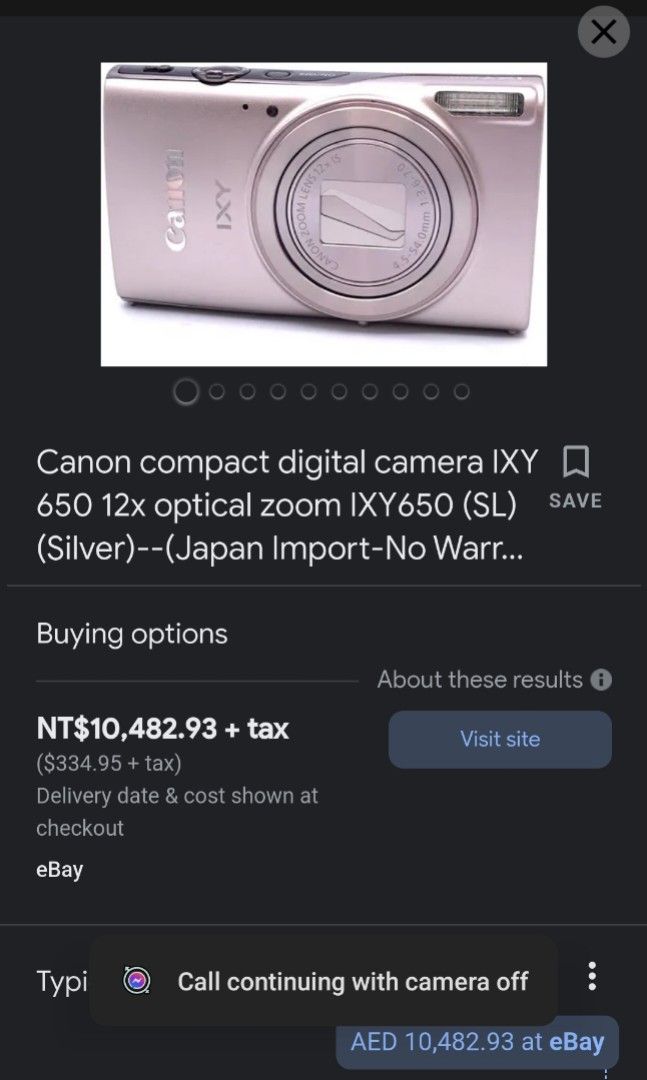 Canon IXY 650 20.2 MEGA PIXELS, 相機攝影, 相機在旋轉拍賣