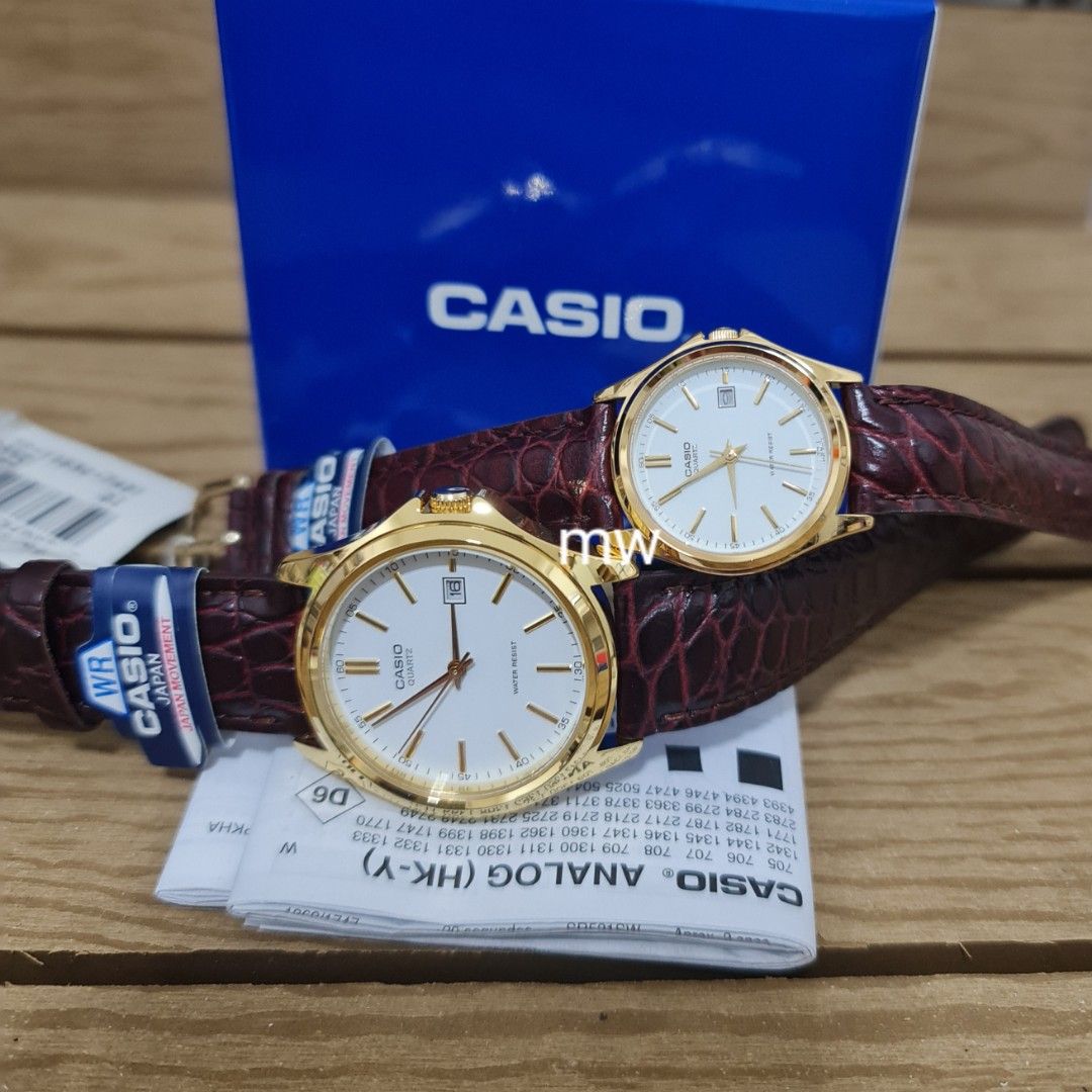 Casio vintage couple best sale watch