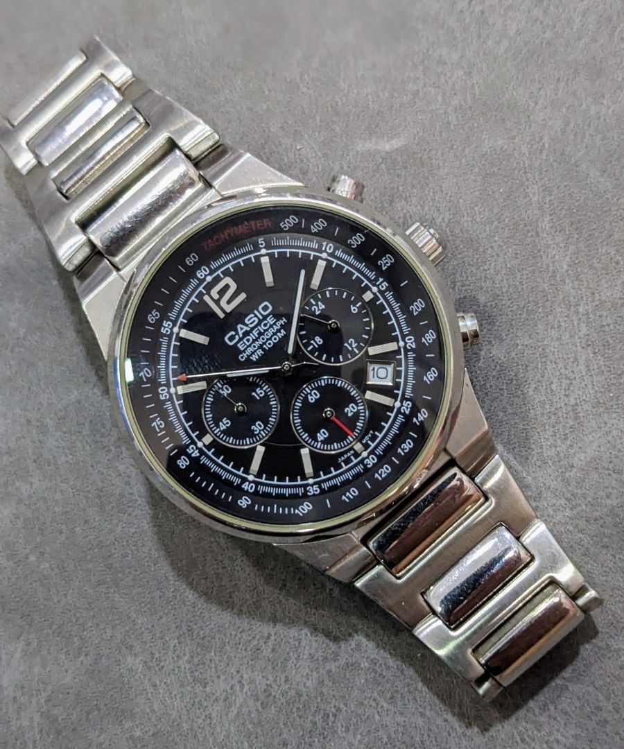 Casio edifice sales chronograph wr100m 2711