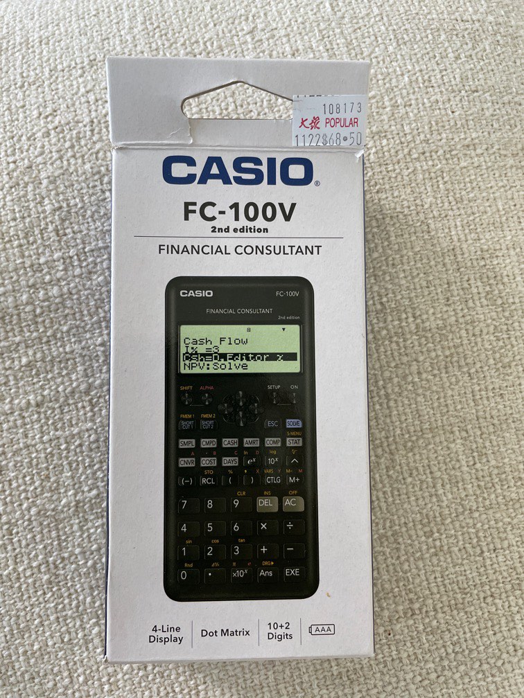 Casio fc-100v, Hobbies & Toys, Stationery & Craft, Stationery & School ...