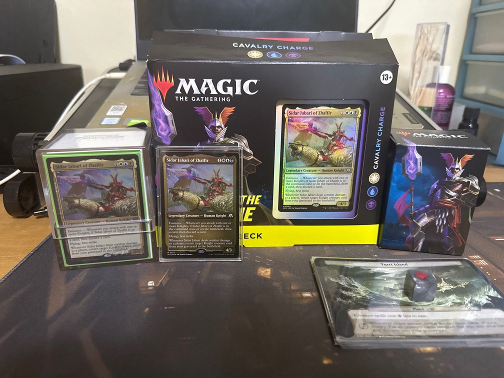 Cavalry Charge Precon Deck Sidar Jabari) EDH , Magic The