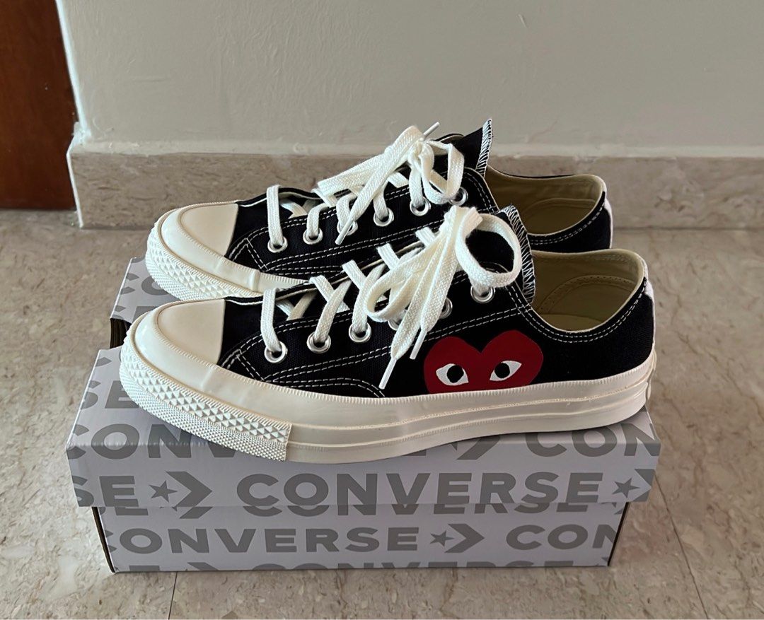 Cdg black sale low top