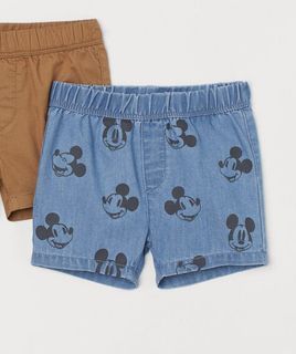 Celana Pendek anak bayi baby Jeans Denim Mickey Mouse H&M Mothercare