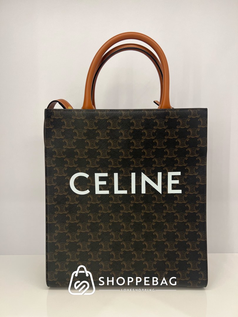 Celine Small Drawstring Bag in Triomphe Canvas, Luxury, Bags & Wallets on  Carousell