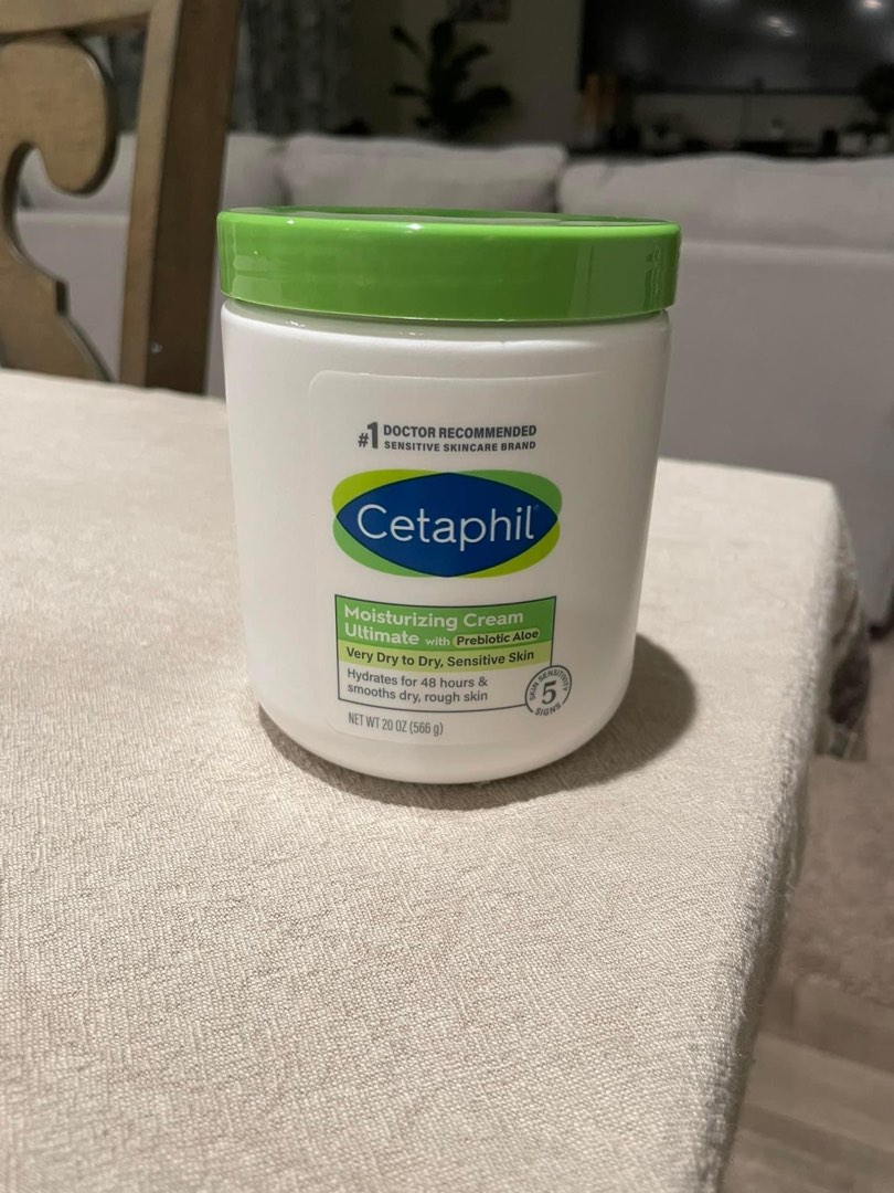 Cetaphil Moisturizing Cream Ultimate with Prebiotic Aloe, Very Dry to Dry  Sensitive Skin, 20 oz + 16 oz