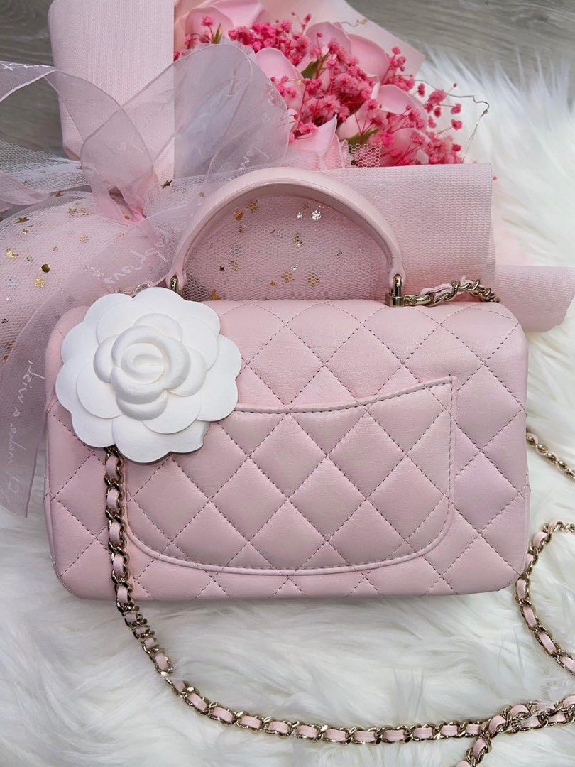 🌸 [Full Set]🌸 Chanel 22C Classic Flap Small- Pink (not 22P/22S